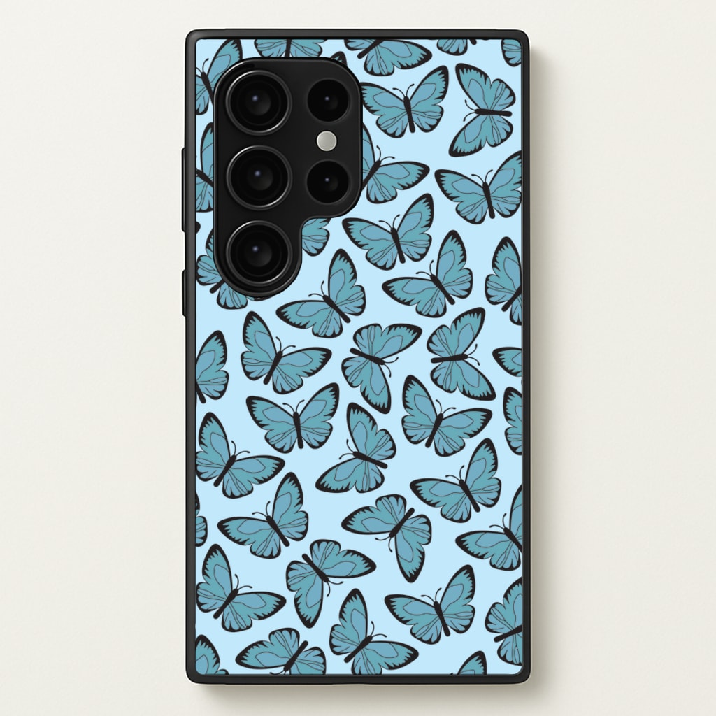 Blue Butterfly - Butterfly Patterns - Butterfly Patterns Phone Case for Galaxy S24 Ultra