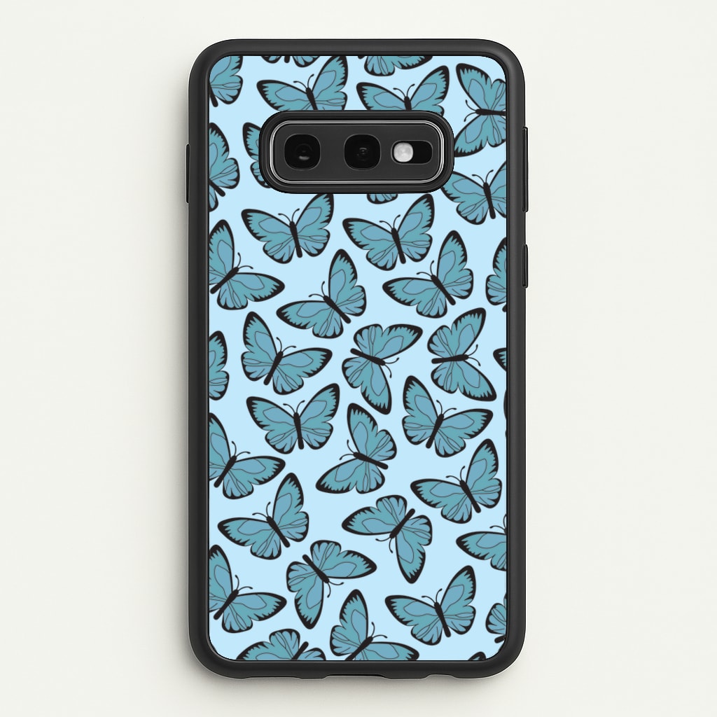 Blue Butterfly - Butterfly Patterns - Butterfly Patterns Phone Case for Galaxy S10e