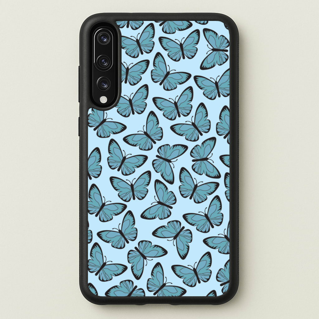 Blue Butterfly - Butterfly Patterns - Butterfly Patterns Phone Case for Huawei P20 Pro