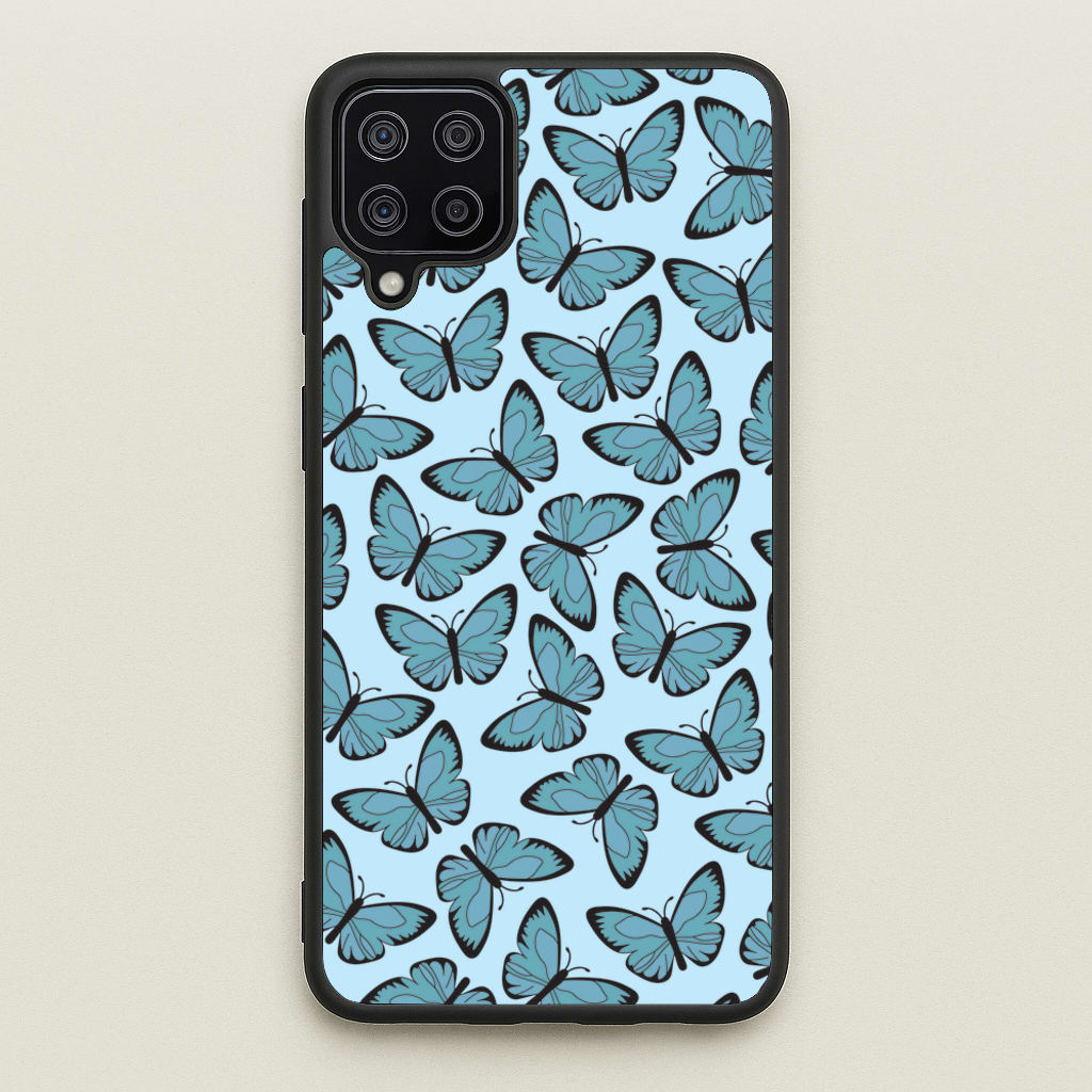 Blue Butterfly - Butterfly Patterns - Butterfly Patterns Phone Case for Galaxy A12