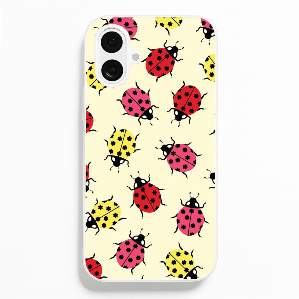Ladybugs With Flower Spots Pattern - Patterns Phone Case for iPhone 16 Plus