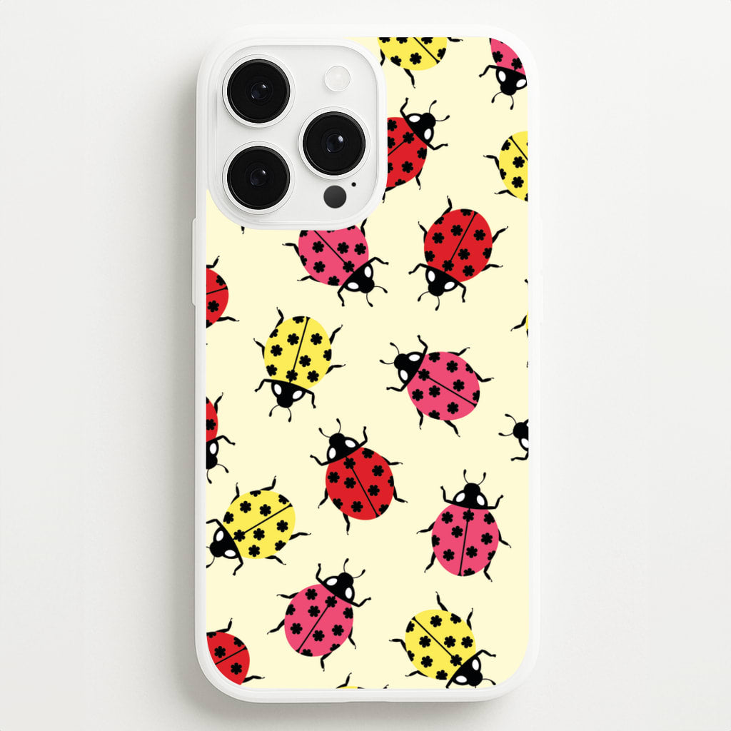 Ladybugs With Flower Spots Pattern - Patterns Phone Case for iPhone 13 Pro Max