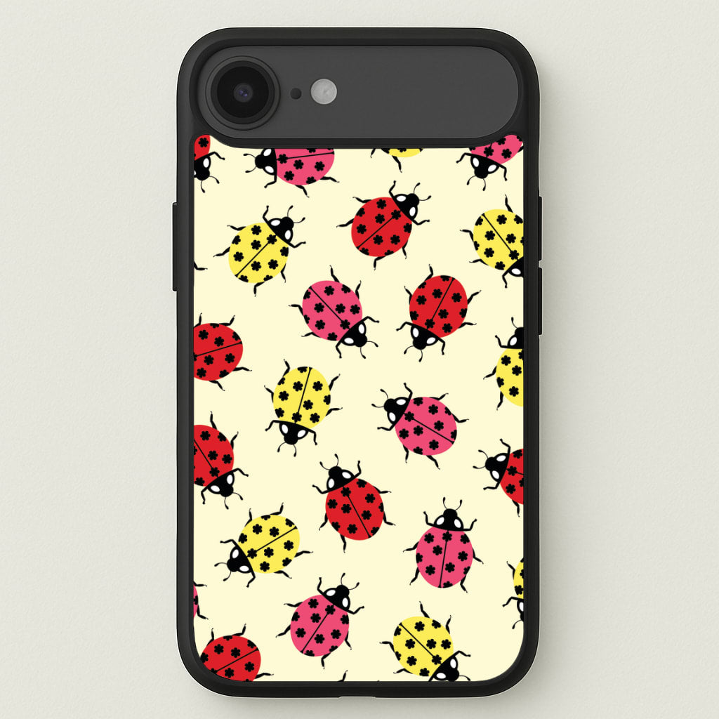 Ladybugs With Flower Spots Pattern Phone Case for iPhone 17 Air