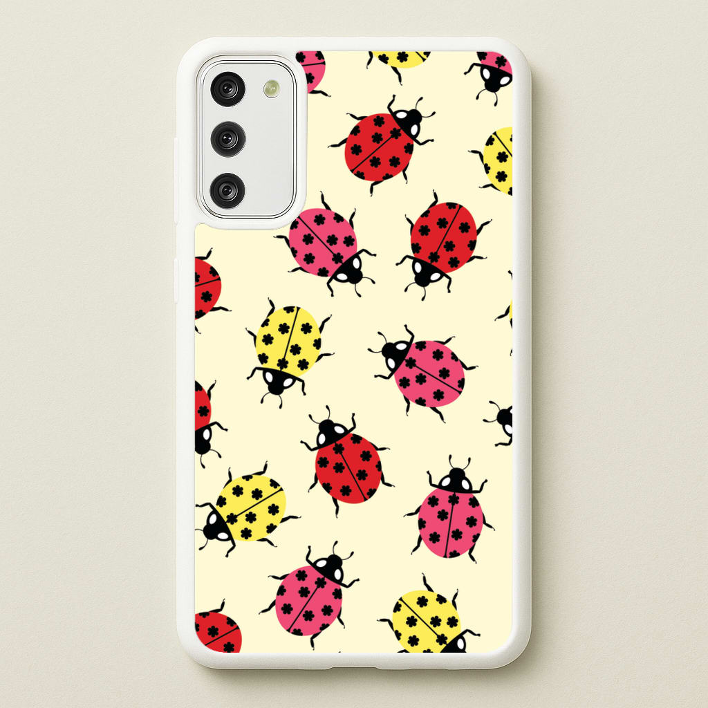 Ladybugs With Flower Spots Pattern - Patterns Phone Case for Galaxy S20