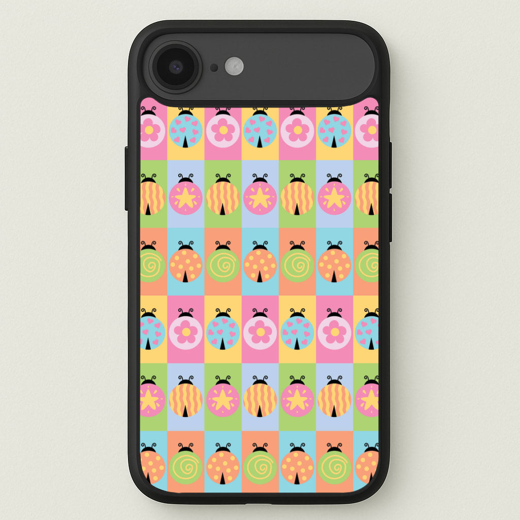 Cartoon Ladybugs Colourful Pattern Phone Case for iPhone 17 Air