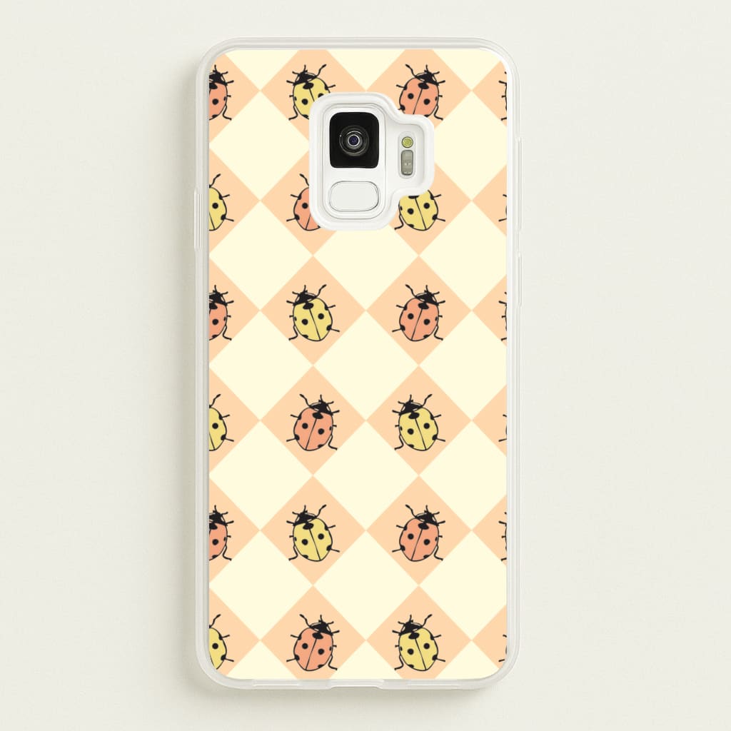 Argyle Ladybugs Pattern - Patterns Phone Case for Galaxy S9