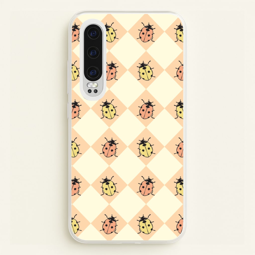 Argyle Ladybugs Pattern - Patterns Phone Case for Huawei P30