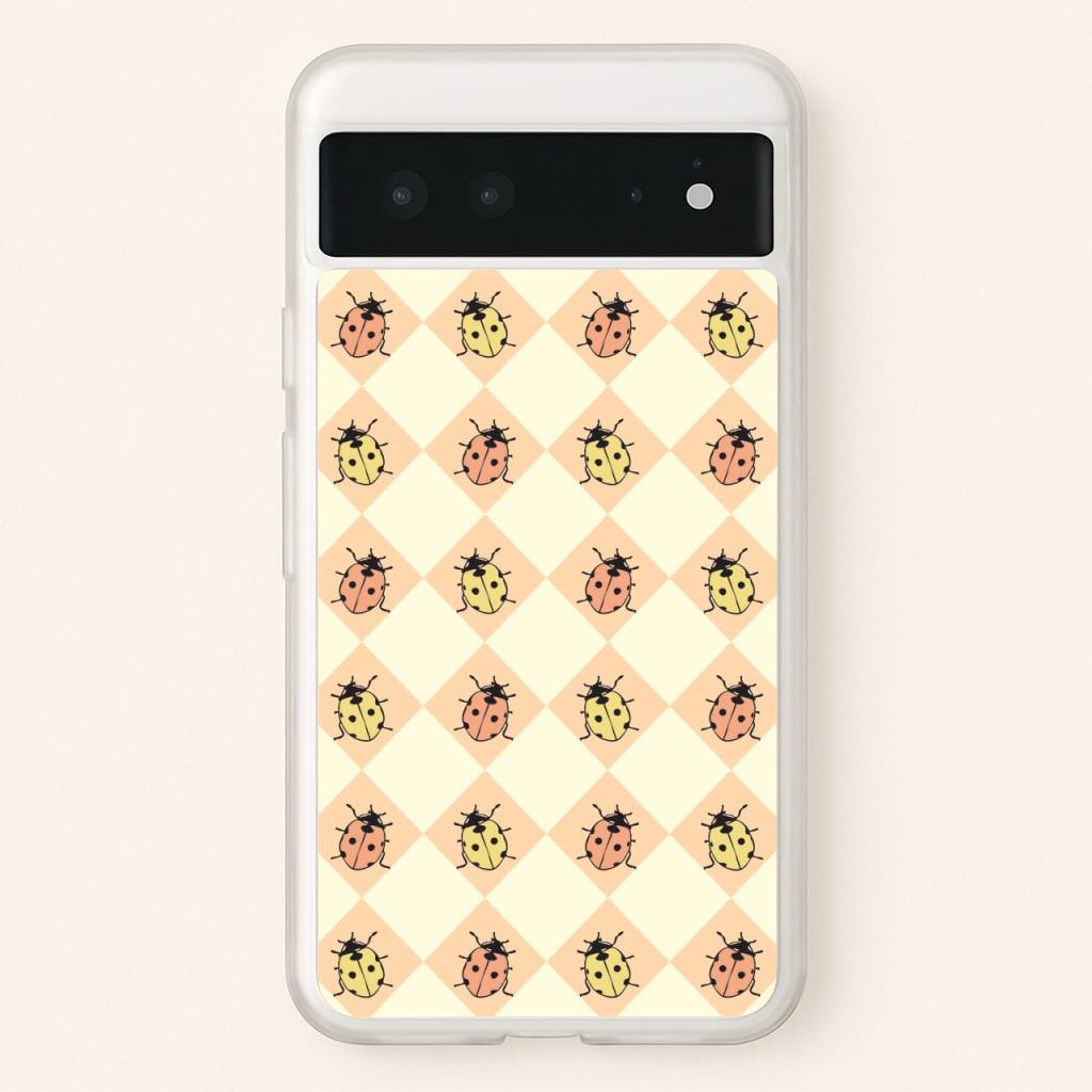 Argyle Ladybugs Pattern - Patterns Phone Case for Google Pixel 6