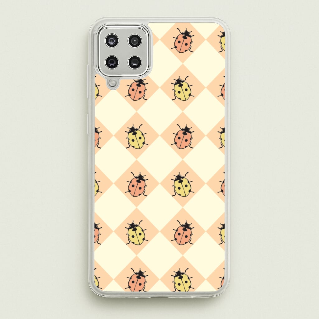 Argyle Ladybugs Pattern - Patterns Phone Case for Galaxy A12