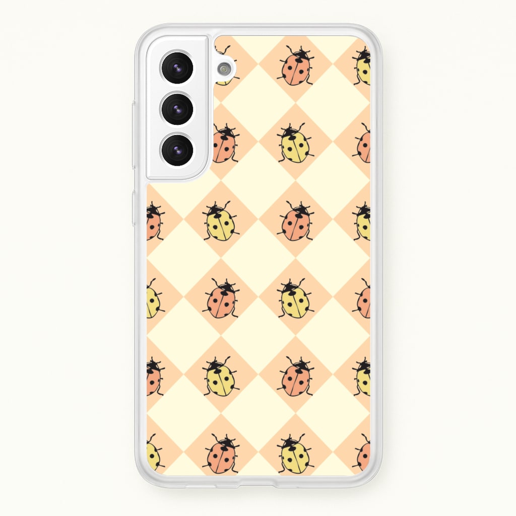 Argyle Ladybugs Pattern - Patterns Phone Case for Galaxy S21
