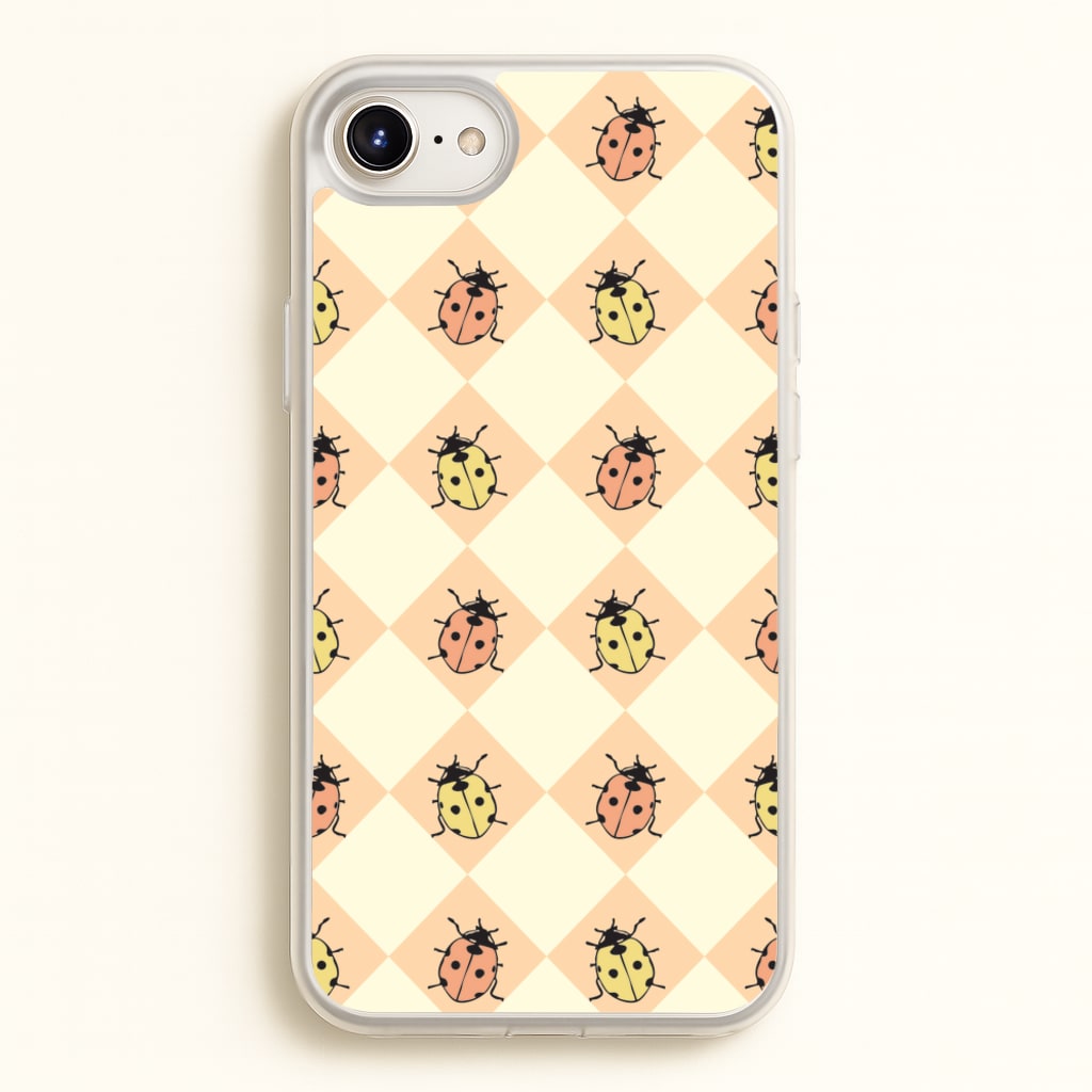 Argyle Ladybugs Pattern - Patterns Phone Case for iPhone 6 Plus / 7 Plus / 8 Plus