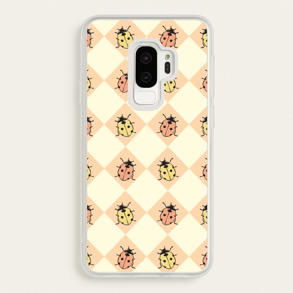 Argyle Ladybugs Pattern - Patterns Phone Case for Galaxy S9 Plus