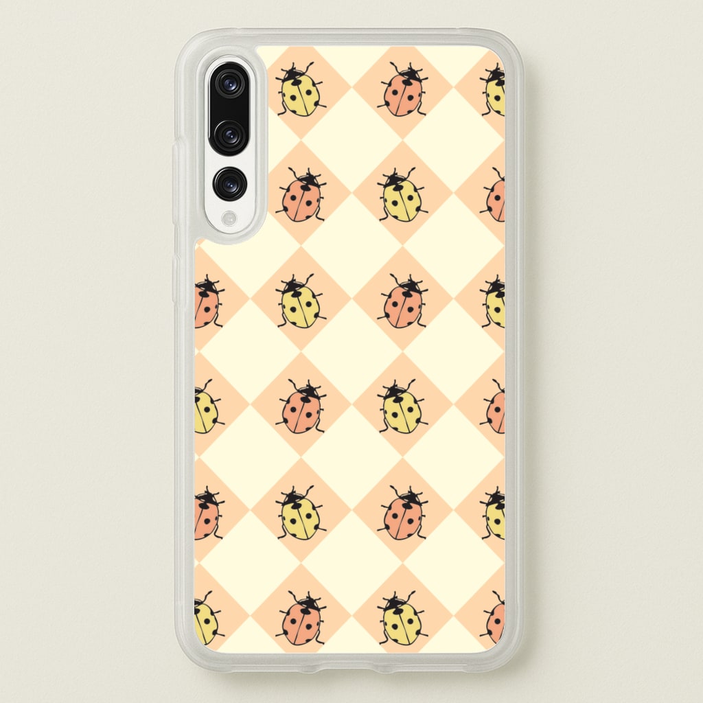 Argyle Ladybugs Pattern - Patterns Phone Case for Huawei P20 Pro
