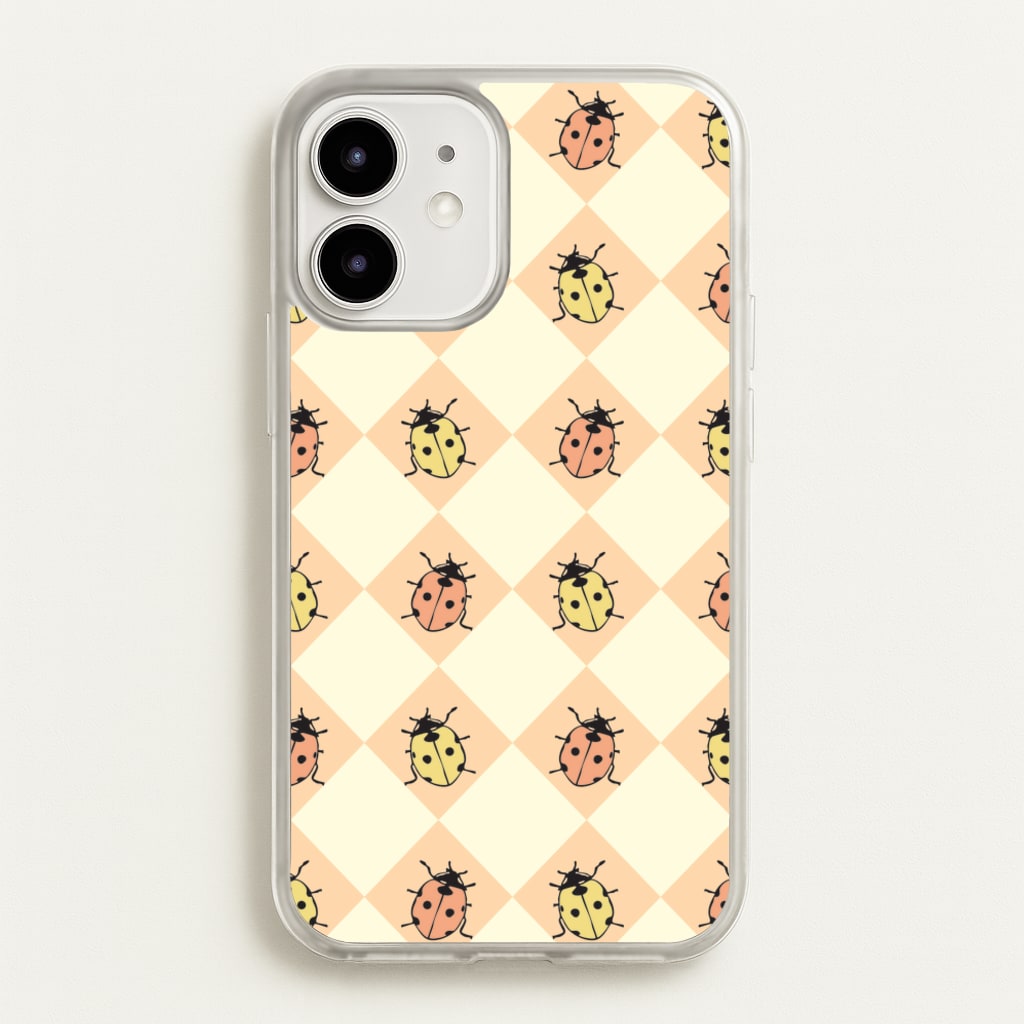 Argyle Ladybugs Pattern - Patterns Phone Case for iPhone 12 / 12 Pro