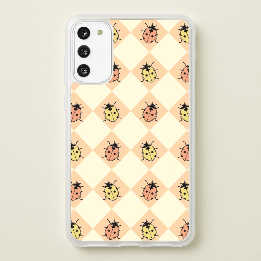 Argyle Ladybugs Pattern - Patterns Phone Case for Galaxy S20