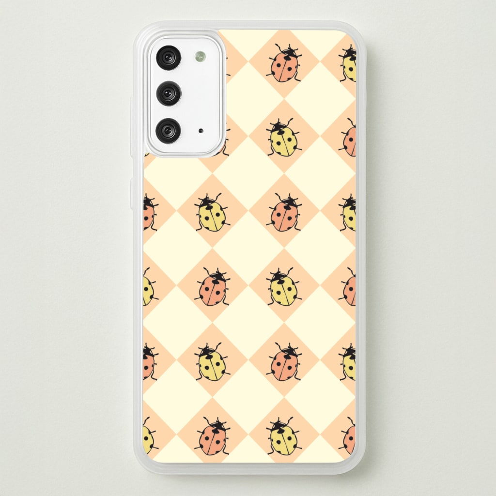 Argyle Ladybugs Pattern - Patterns Phone Case for Galaxy Note 20