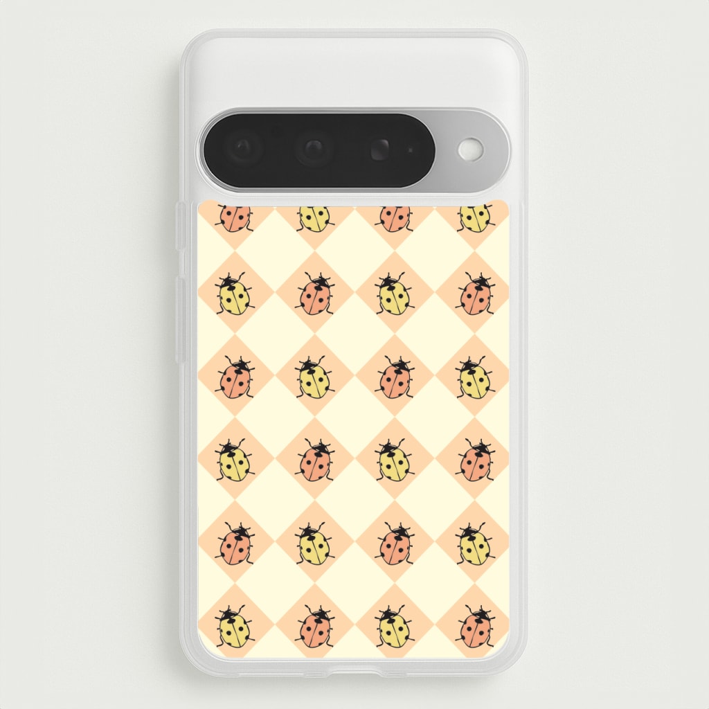 Argyle Ladybugs Pattern Phone Case for Google Pixel 10 Pro XL