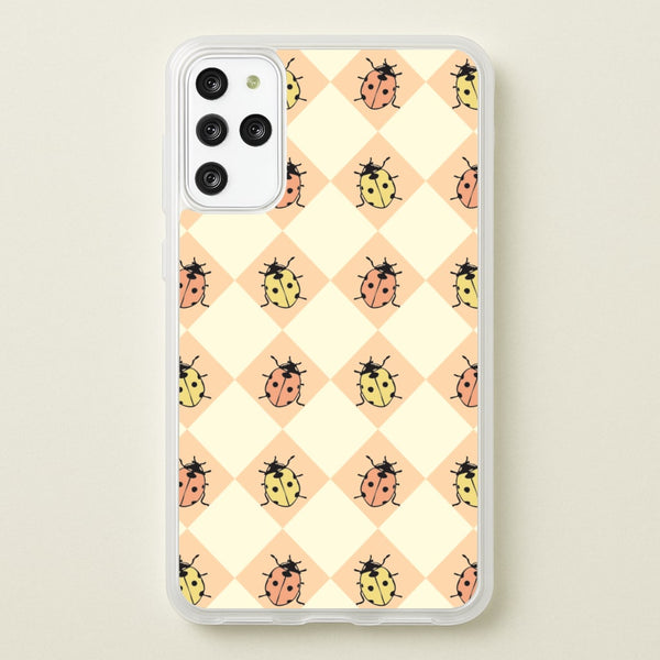 Argyle Ladybugs Pattern - Patterns Phone Case for Galaxy S20 Plus