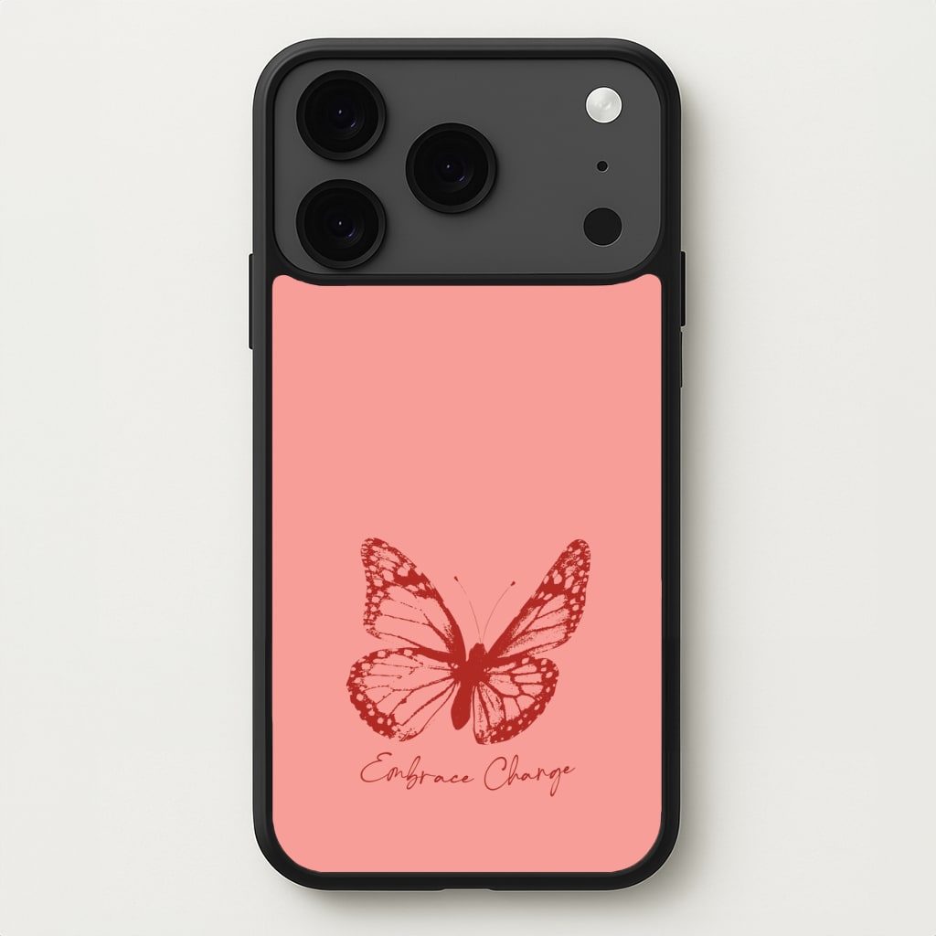 Embrace Change Butterfly Phone Case for iPhone 17 Pro
