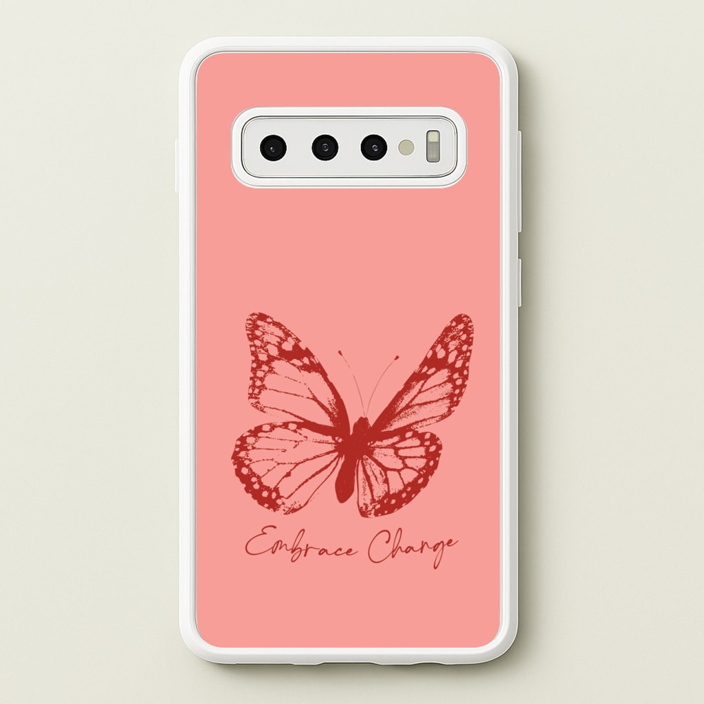 Embrace Change Butterfly - Patterns Phone Case for Galaxy S10 Plus