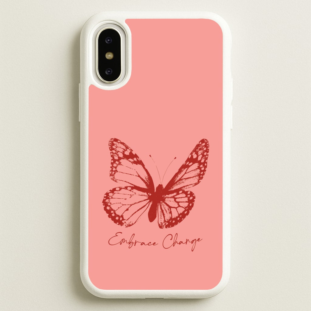 Embrace Change Butterfly - Patterns Phone Case for iPhone X / XS