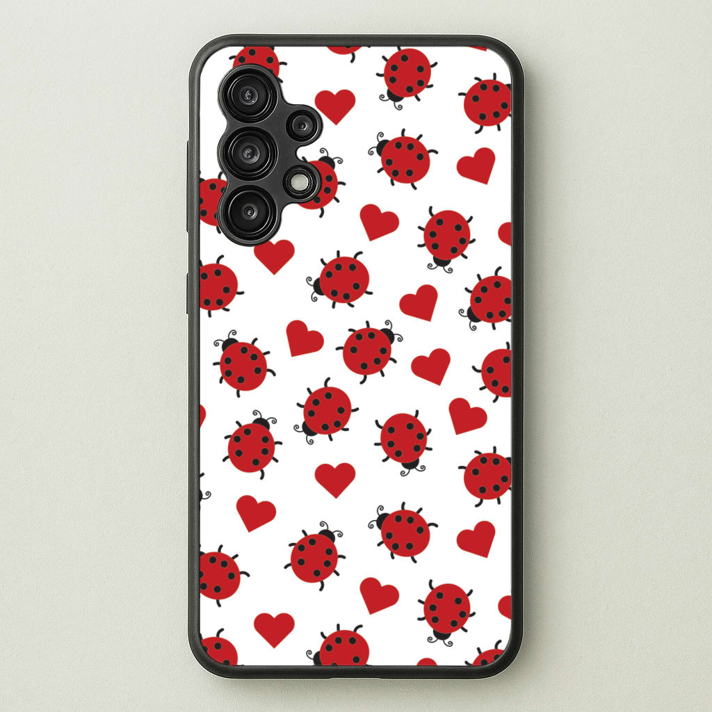 Ladybugs And Hearts Pattern - Patterns Phone Case for Galaxy A13