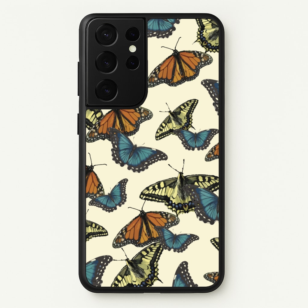 Butterfly Assortment Pattern - Patterns Phone Case for Galaxy S21 Ultra