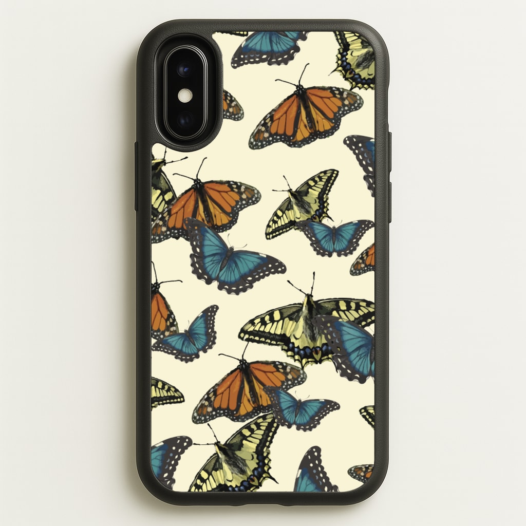 Butterfly Assortment Pattern - Patterns Phone Case for iPhone X / XS