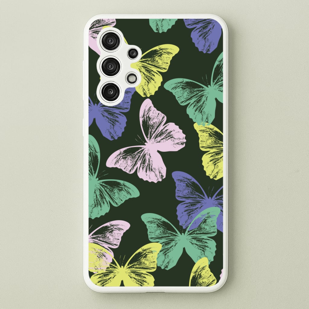 Colourful Butterfly Stamps Pattern - Patterns Phone Case for Galaxy A13