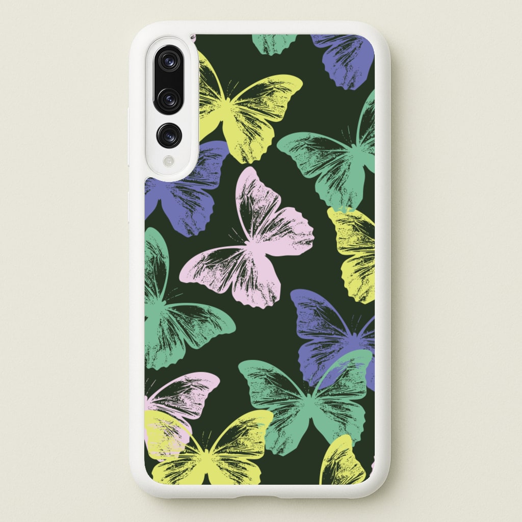 Colourful Butterfly Stamps Pattern - Patterns Phone Case for Huawei P20 Pro