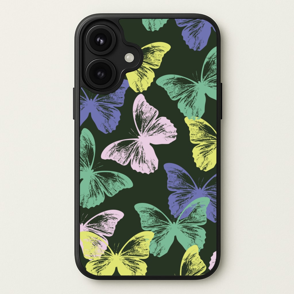 Colourful Butterfly Stamps Pattern Phone Case for iPhone 17