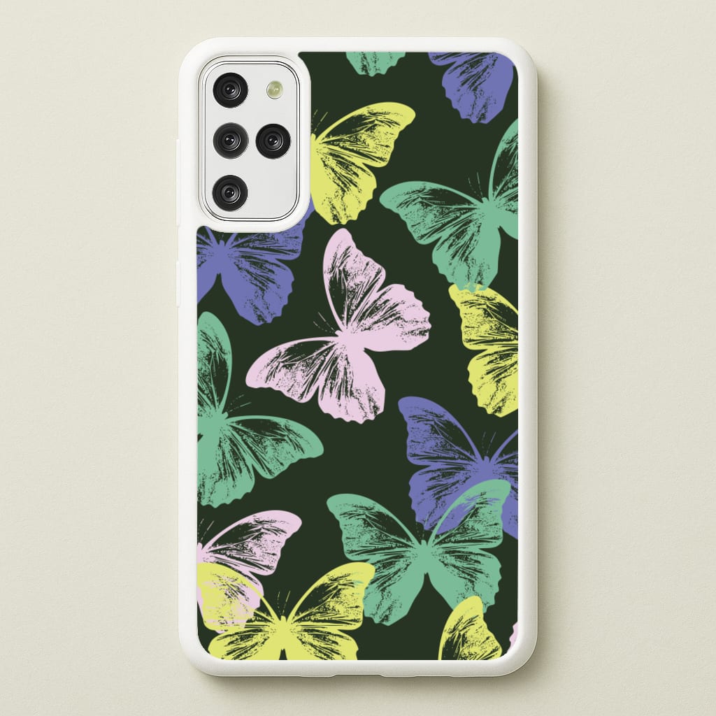 Colourful Butterfly Stamps Pattern - Patterns Phone Case for Galaxy S20 Plus