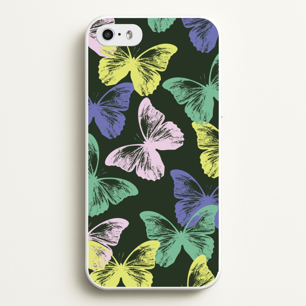 Colourful Butterfly Stamps Pattern - Patterns Phone Case for iPhone 5 / 5s / SE 2016