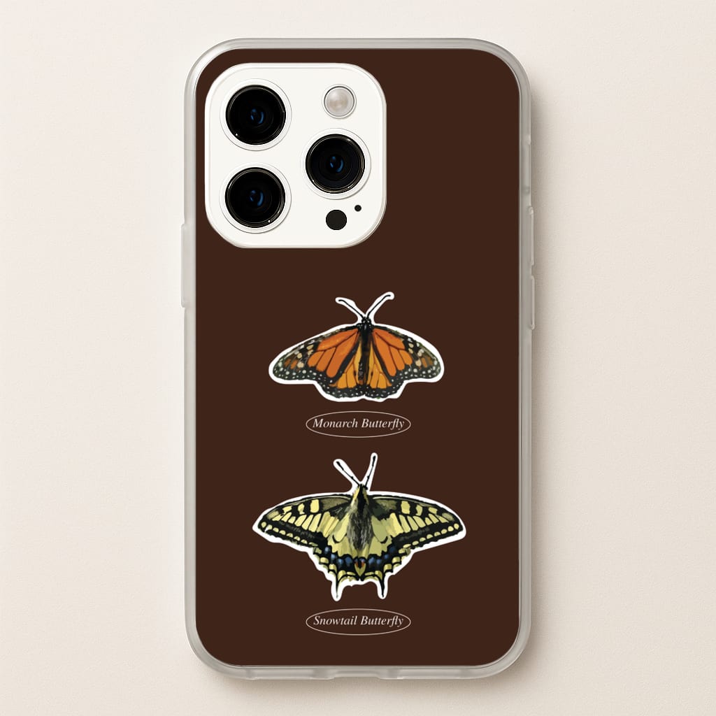 Butterfly Species Collage - Patterns Phone Case for iPhone 15 Pro