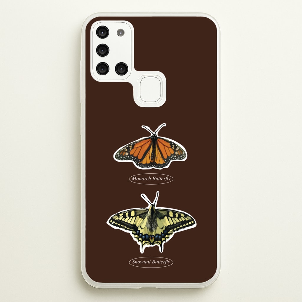 Butterfly Species Collage - Patterns Phone Case for Galaxy A21s