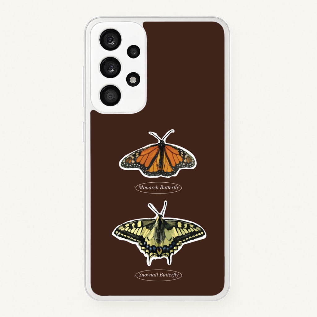 Butterfly Species Collage - Patterns Phone Case for Galaxy A53