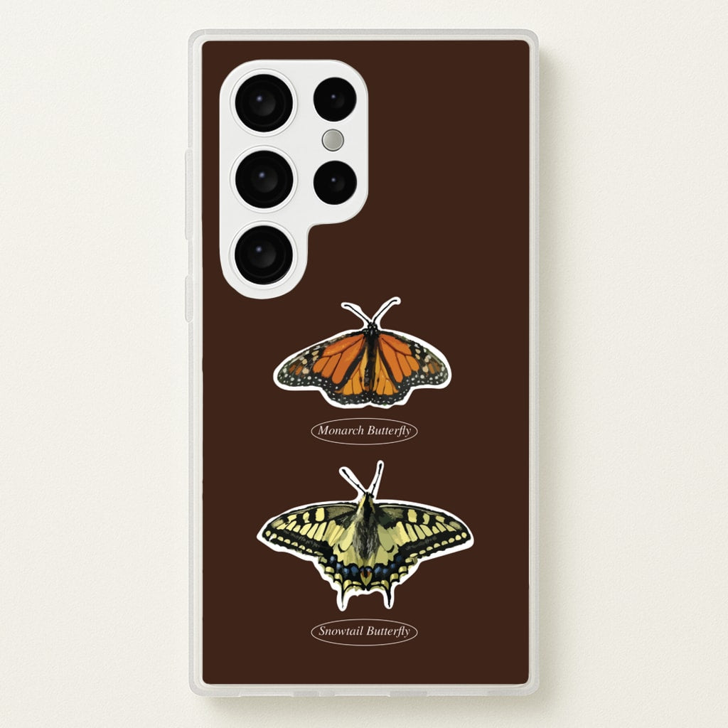 Butterfly Species Collage - Patterns Phone Case for Galaxy S24 Ultra