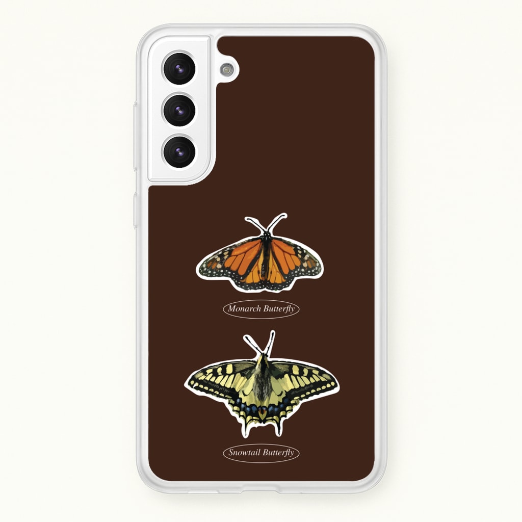 Butterfly Species Collage - Patterns Phone Case for Galaxy S22
