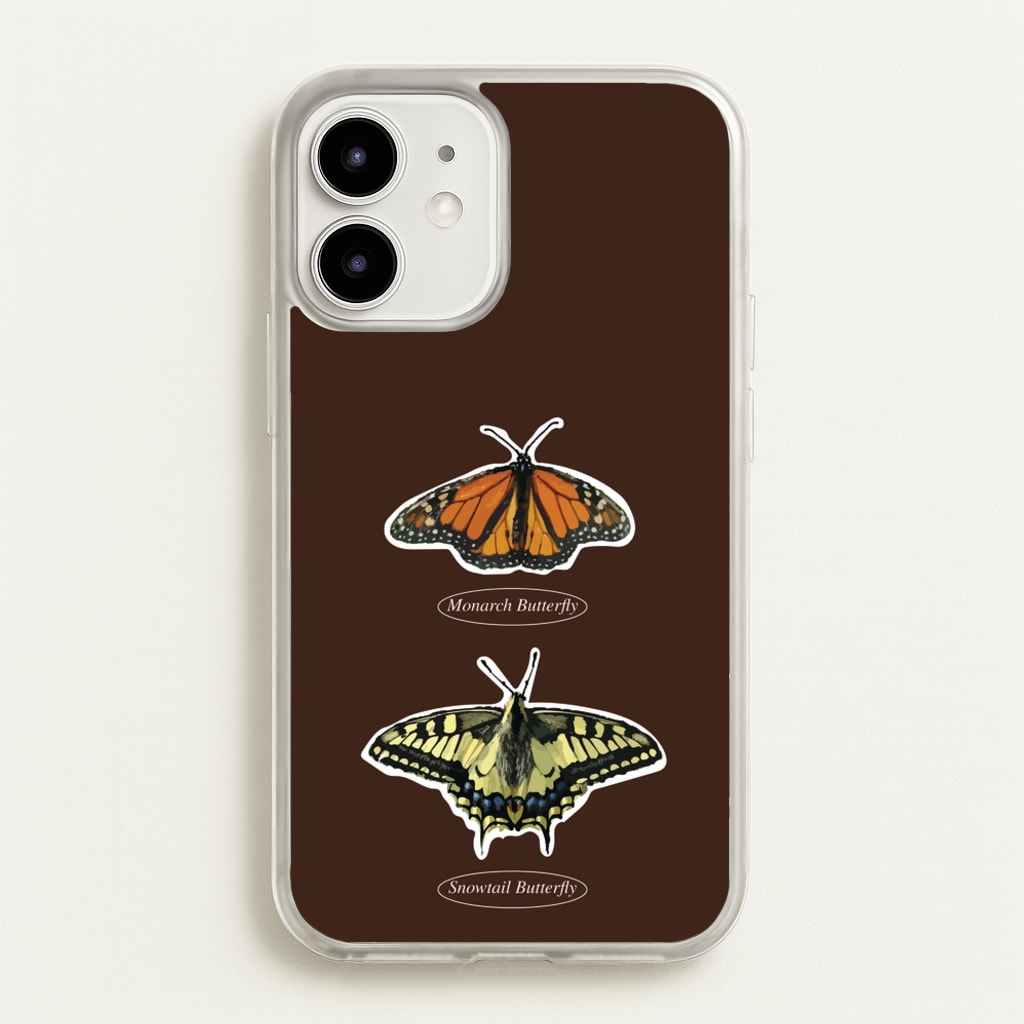 Butterfly Species Collage - Patterns Phone Case for iPhone 12 Mini