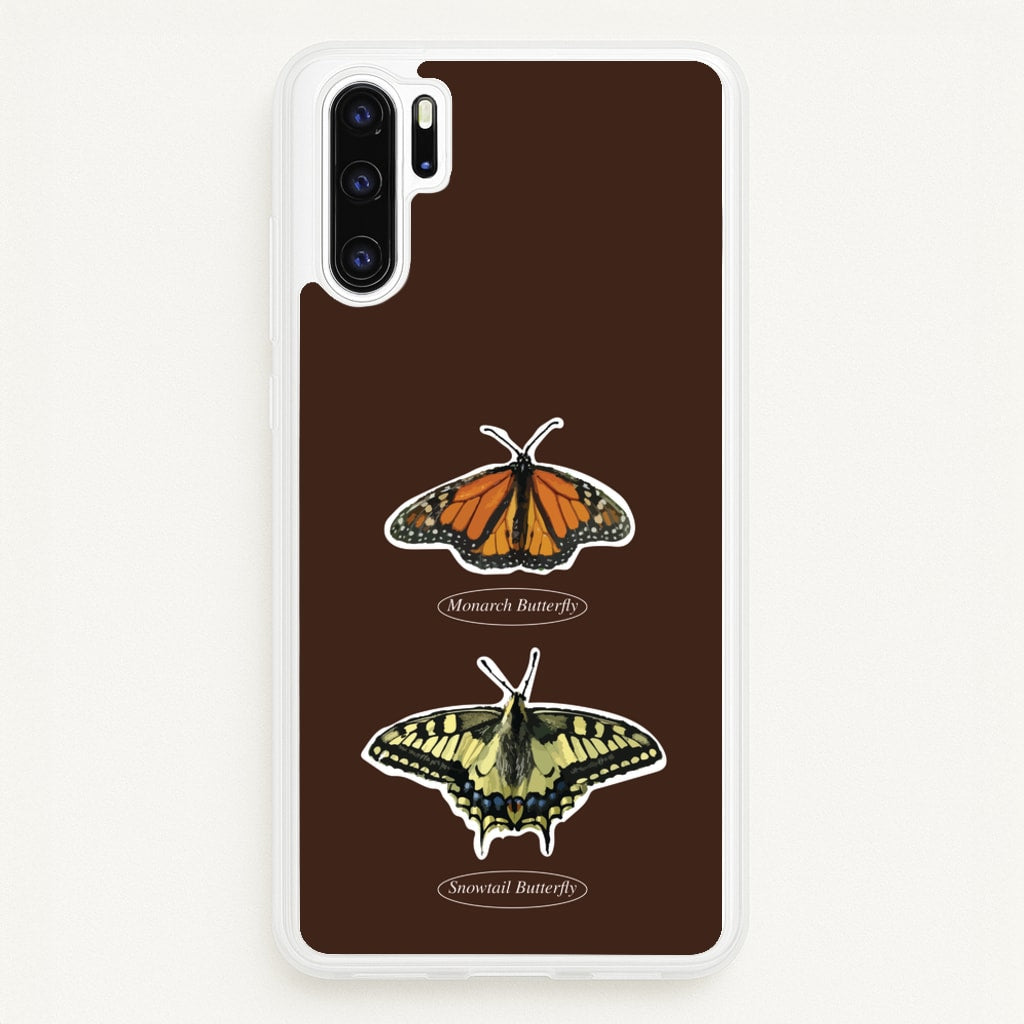 Butterfly Species Collage - Patterns Phone Case for Huawei P30 Pro