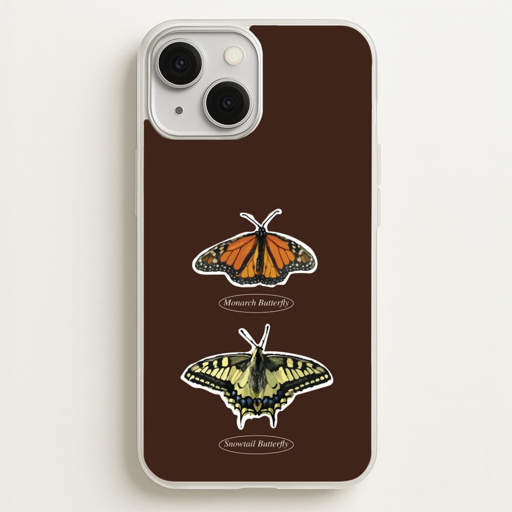 Butterfly Species Collage - Patterns Phone Case for iPhone 13 Mini