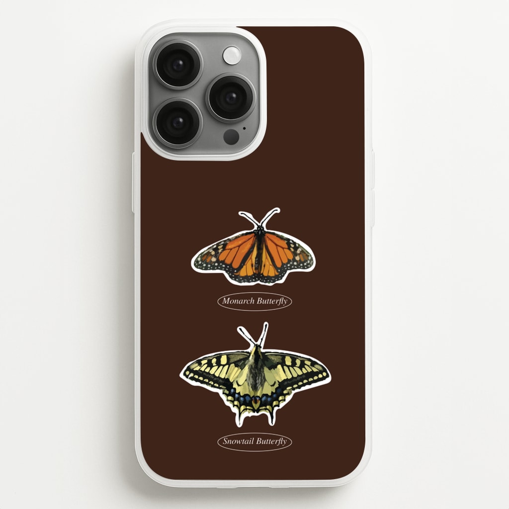 Butterfly Species Collage - Patterns Phone Case for iPhone 13 Pro Max