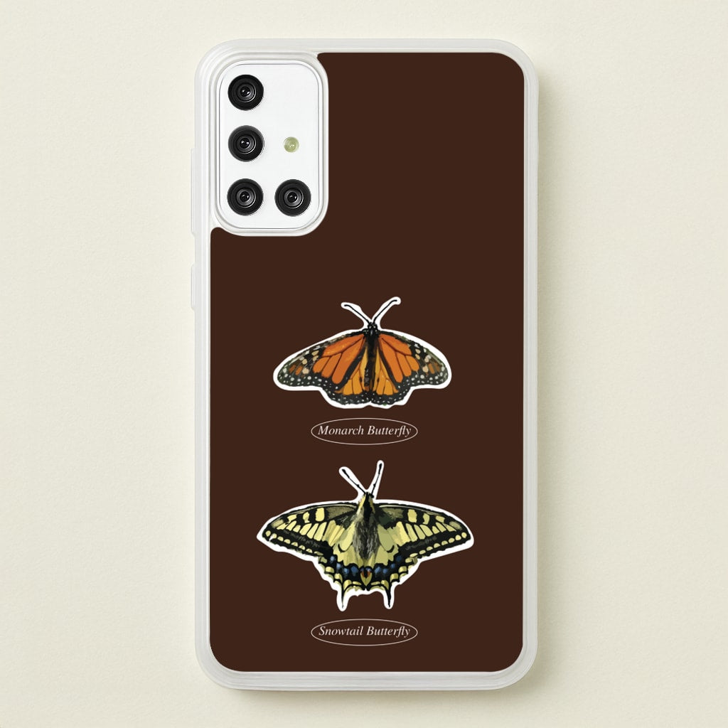 Butterfly Species Collage - Patterns Phone Case for Galaxy A71