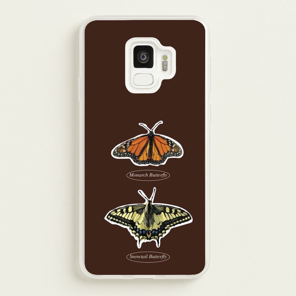 Butterfly Species Collage - Patterns Phone Case for Galaxy S9