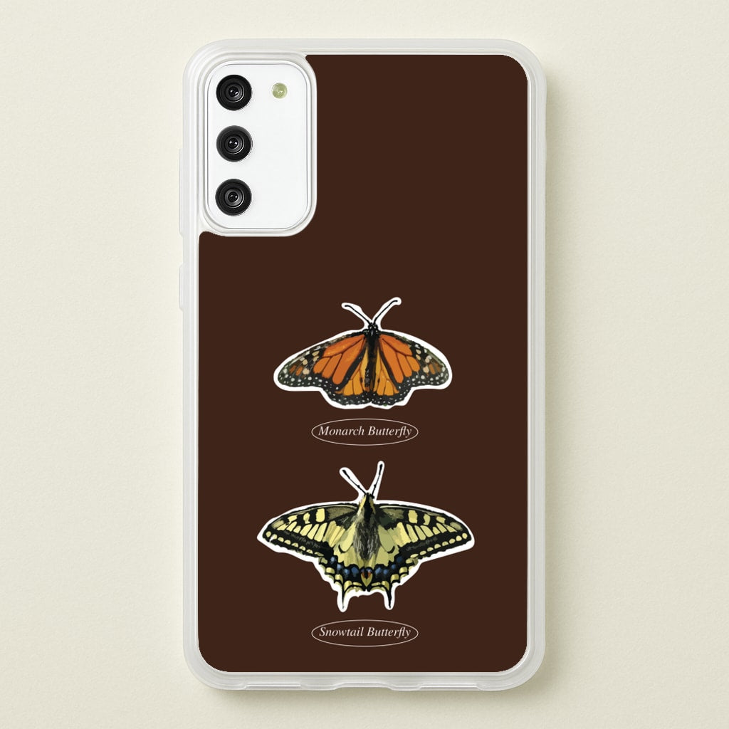 Butterfly Species Collage - Patterns Phone Case for Galaxy S20FE