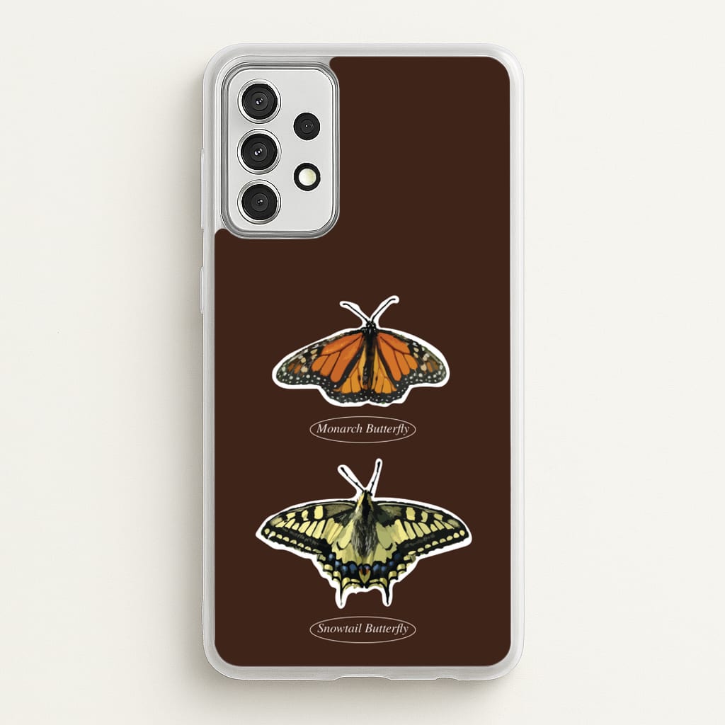 Butterfly Species Collage - Patterns Phone Case for Galaxy A52 / A52s