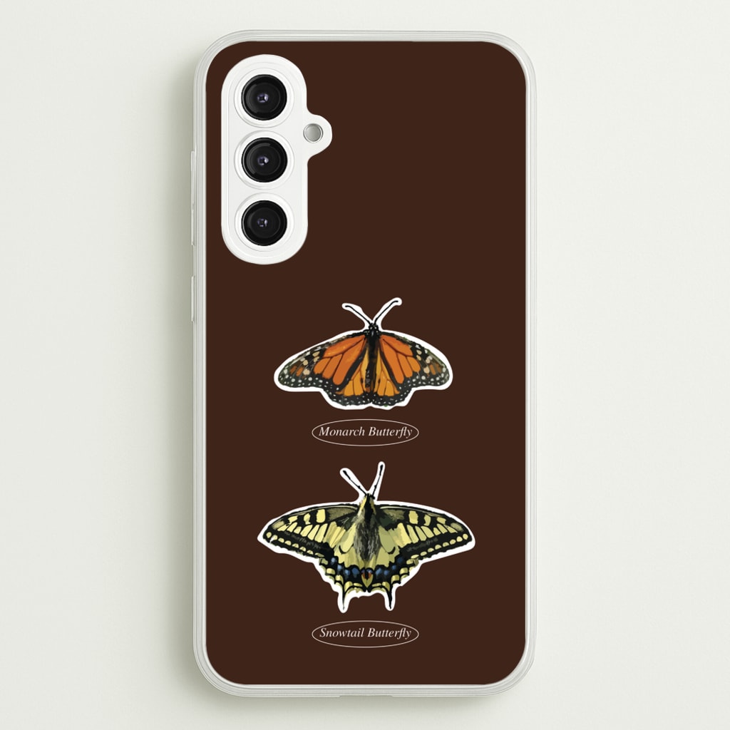 Butterfly Species Collage - Patterns Phone Case for Galaxy S23FE
