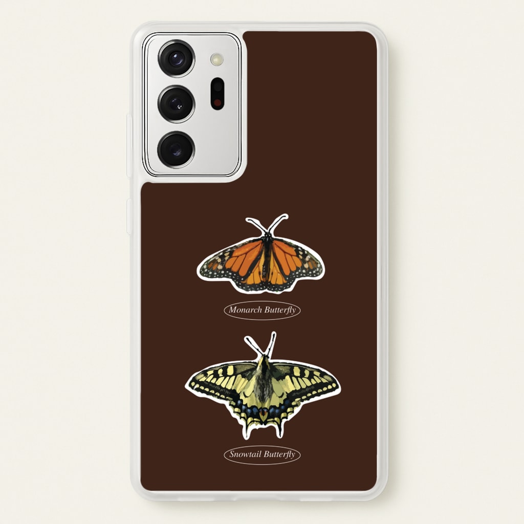 Butterfly Species Collage - Patterns Phone Case for Galaxy Note 20 Ultra