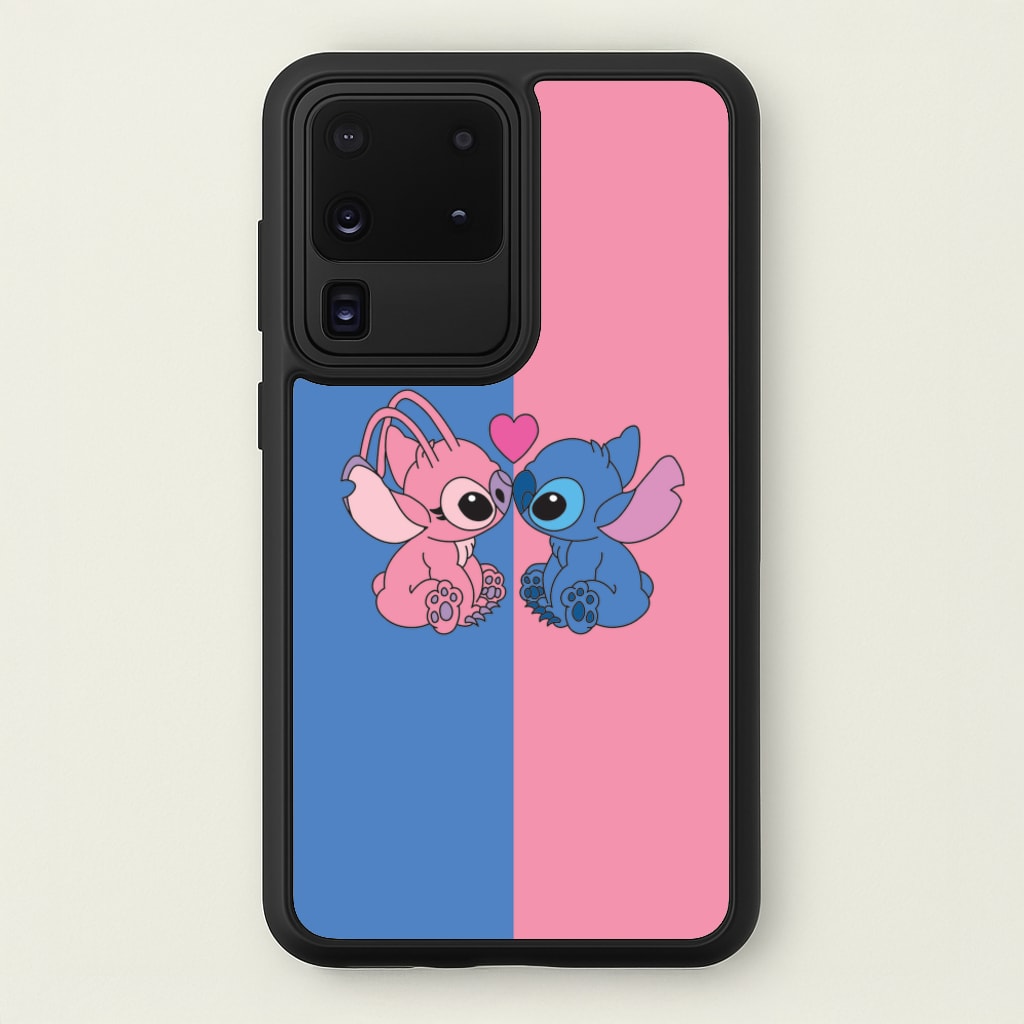 Angel And Blue Alien - Pink Alien - Angel Stitch Phone Case for Galaxy S20 Ultra