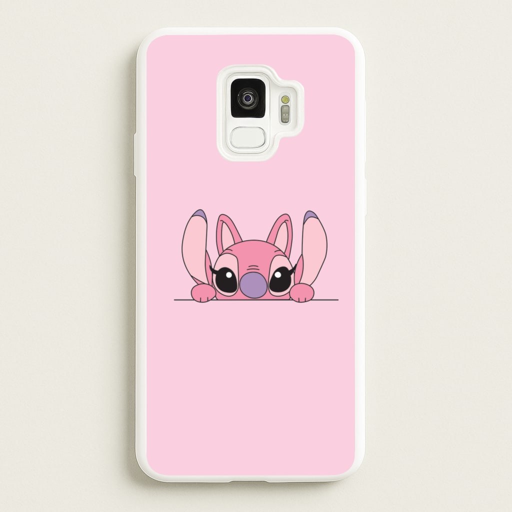 Angel Leaning - Pink Alien - Angel Stitch Phone Case for Galaxy S9